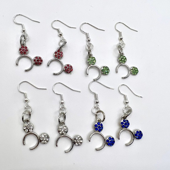 Mickey Ear Headband Earrings - Mickey Mouse Earrings - Disney Vacation Earrings - Picture 1 of 10